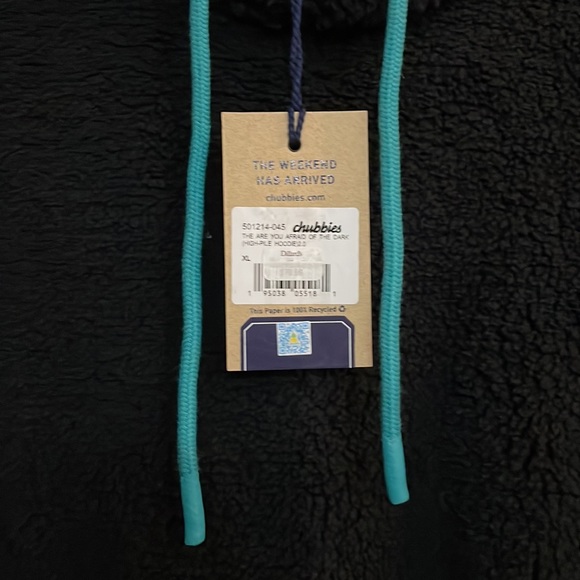 NWT Mens XL Chubbies high pile hoodie - Picture 6 of 6